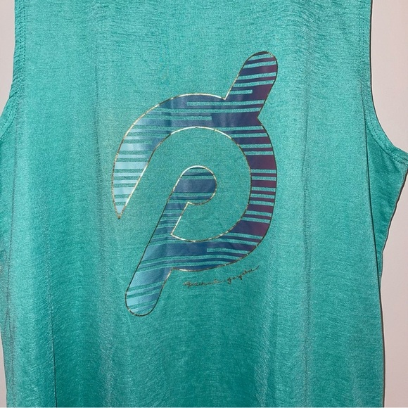 Spiritual Gangster x Peloton Tank Top Women's Size Small Green Purple Gold Logo - Picture 3 of 6